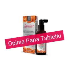 Jantar odżywka-wcierka do skóry głowy z bursztynem. Pan Tabletki poleca tę wcierkę.